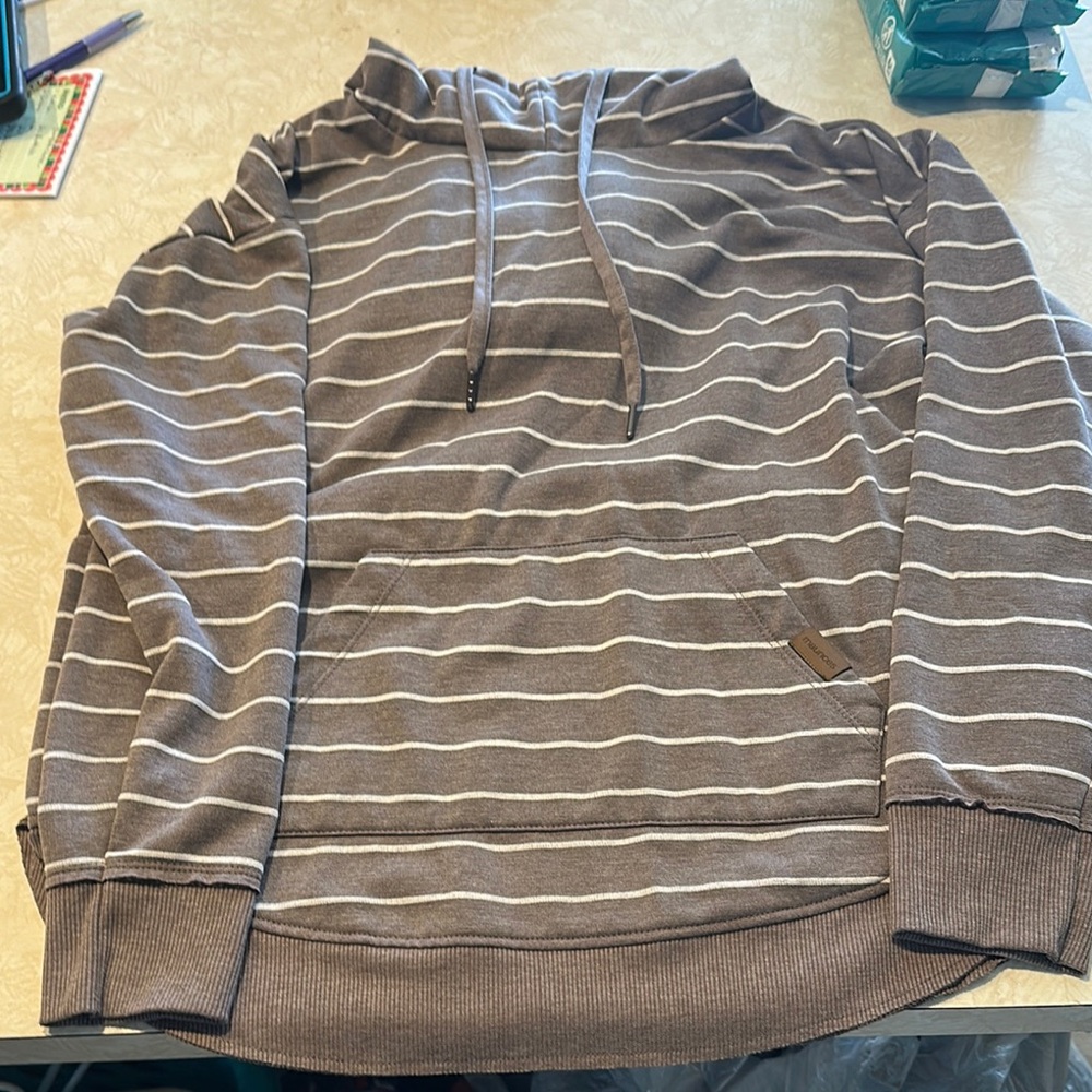Striped Brown Hoodie